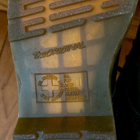 Dr Martens Forest Green 1B99 14 Hole 14 Eye With Side Zipper 4UK 37EU 5USM 6USL - Picture 12 of 12